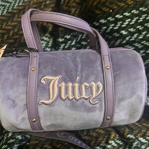 NWT Juicy Couture Dusty Violet Queen Of Everything Mini Barrel Bag​
